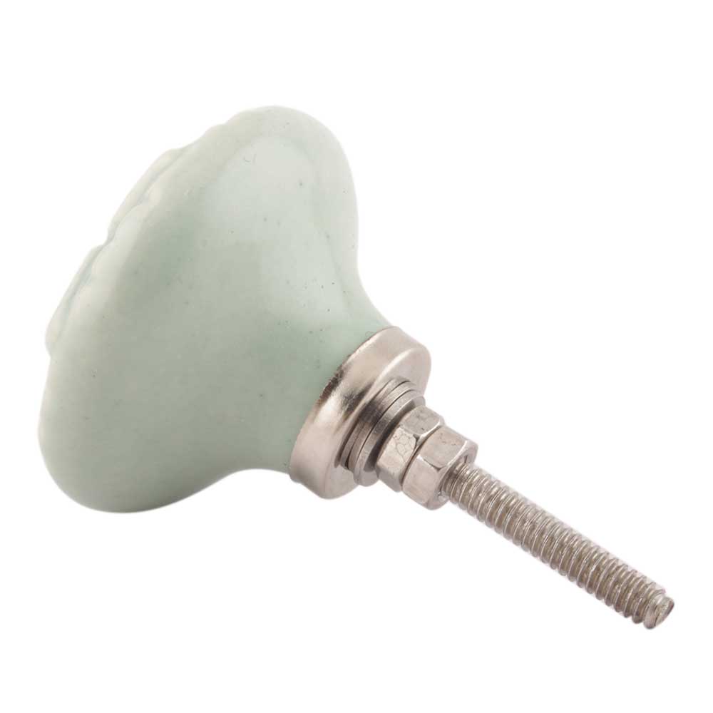 Sage Green Ceramic Flower Knobs Online